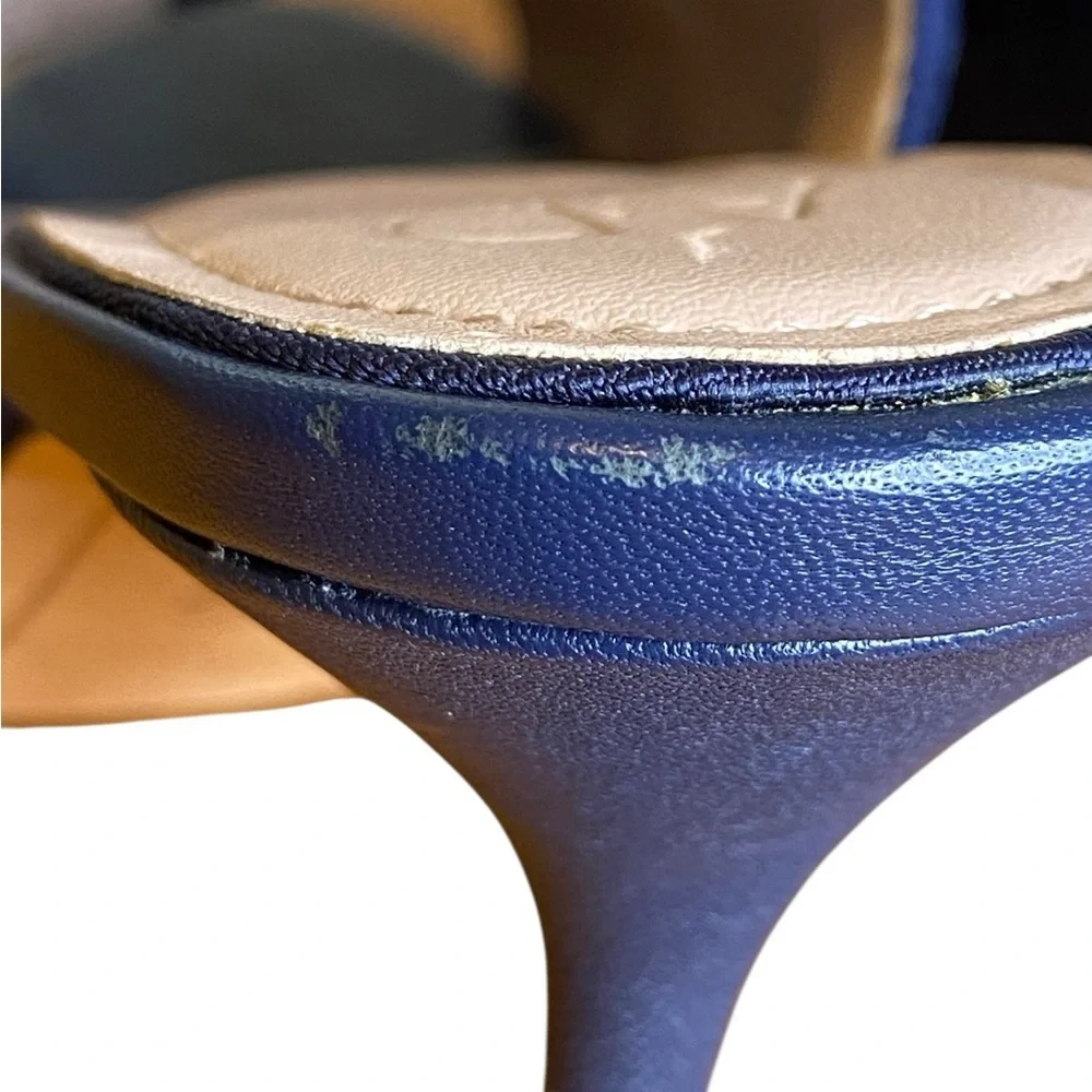 AD & Daughters Blue Tie Stiletto Pumps Women’s Size 7.5